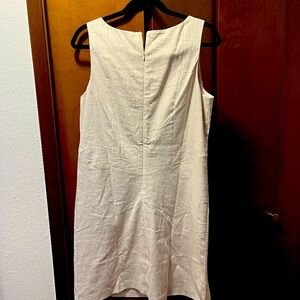 Brand New Banana Republic linen blend dress khaki color.